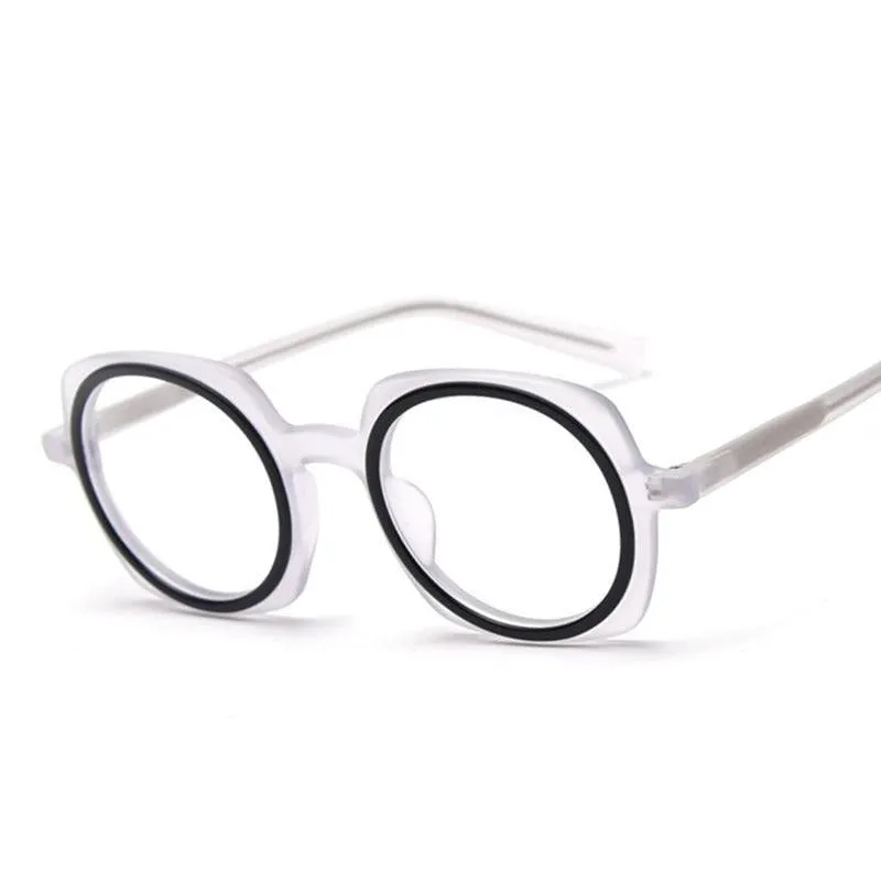 Kim Round Upscale Acetate Optical Glasses Frame