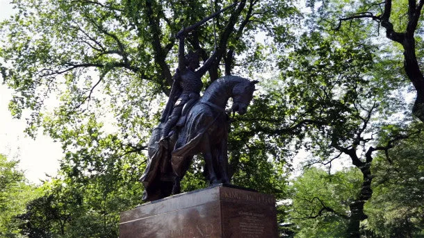 King Jagiello Statue in Central Park NYC