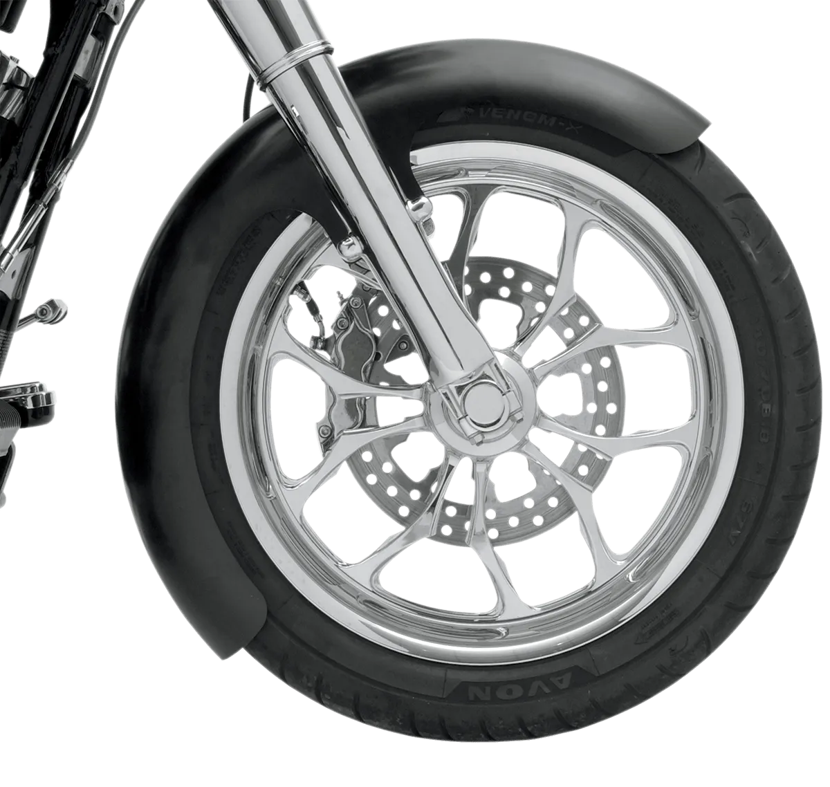Klock Werks KW05-01-0104E Tire Hugger Series Wrapper Front Fender for 16in./17in./18in./19in. Wheel