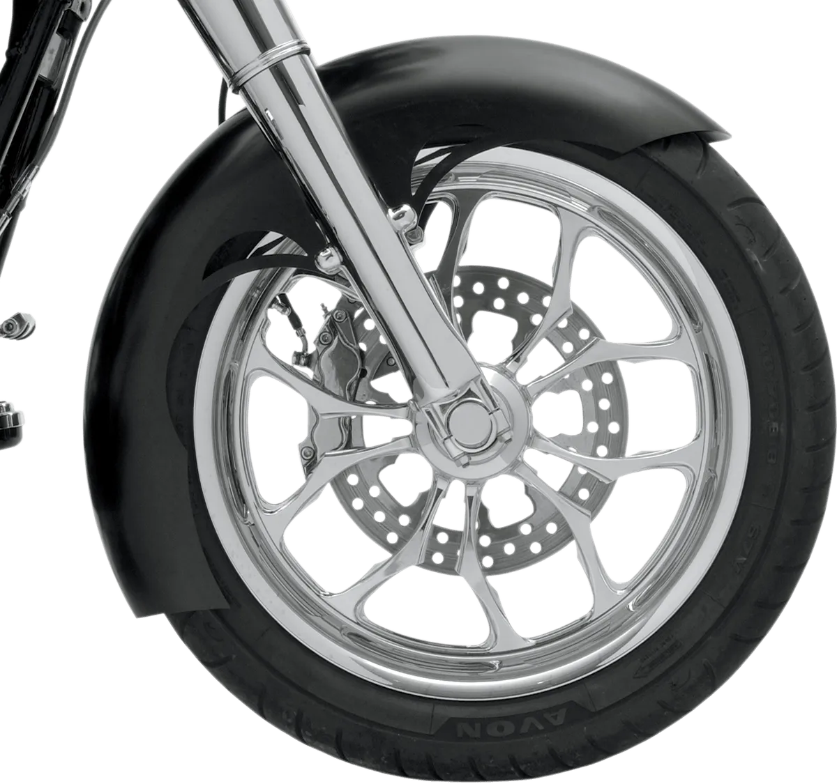 Klock Werks KW05-01-0107E Tire Hugger Series Tude Front Fender for 21in. Wheel