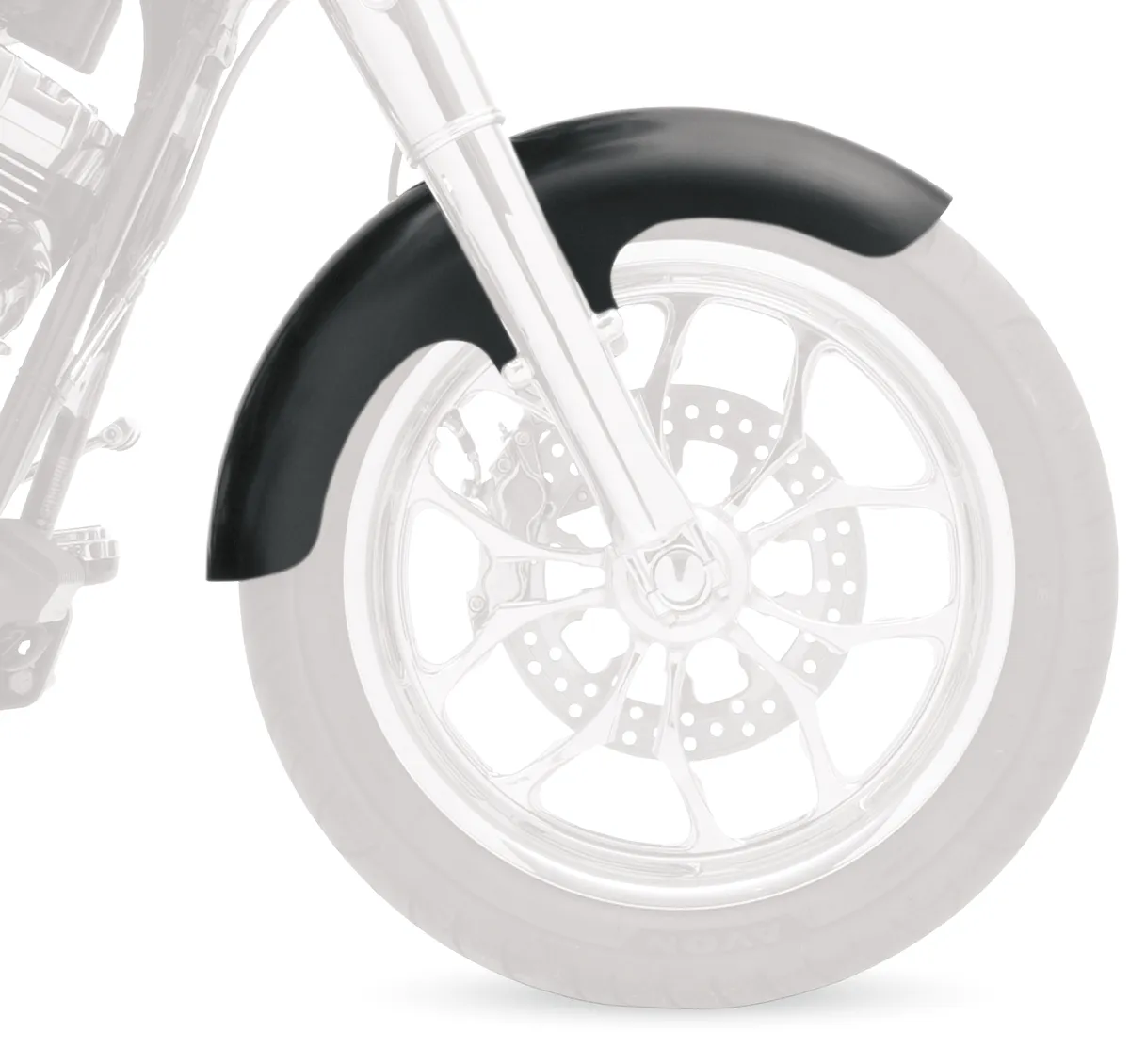 Klock Werks KW05-01-0110E Tire Hugger Series Thickster Front Fender for 16in./17in./18in./19in. Wheel