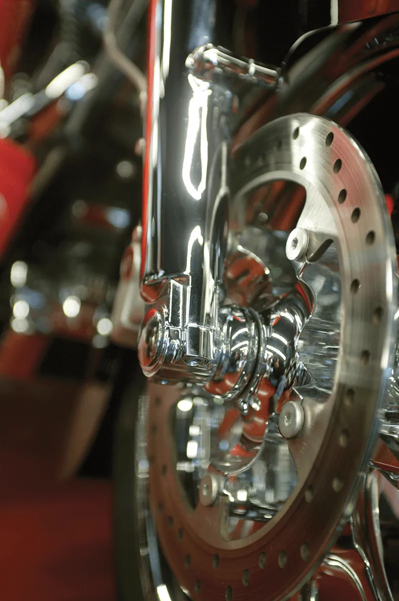Klock Werks KW16-01-0010-C Lower Fork Leg/Axle Caps - Chrome
