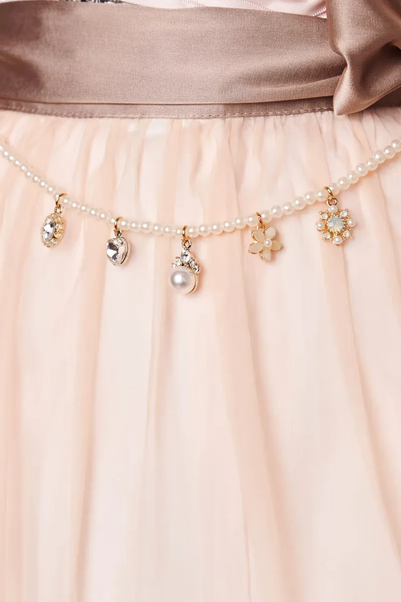 Kruger Mini Dirndl 2pcs. 50cm "Laticia" pink (38)