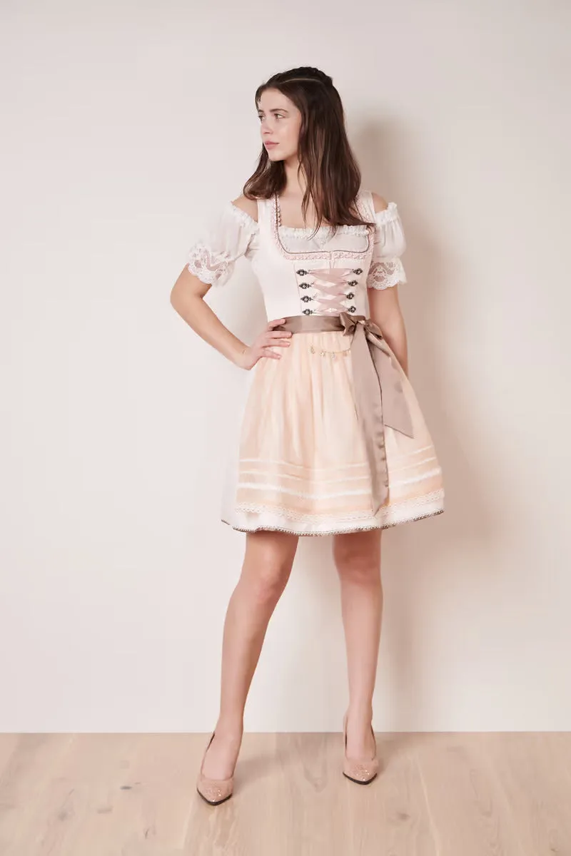 Kruger Mini Dirndl 2pcs. 50cm "Laticia" pink (38)