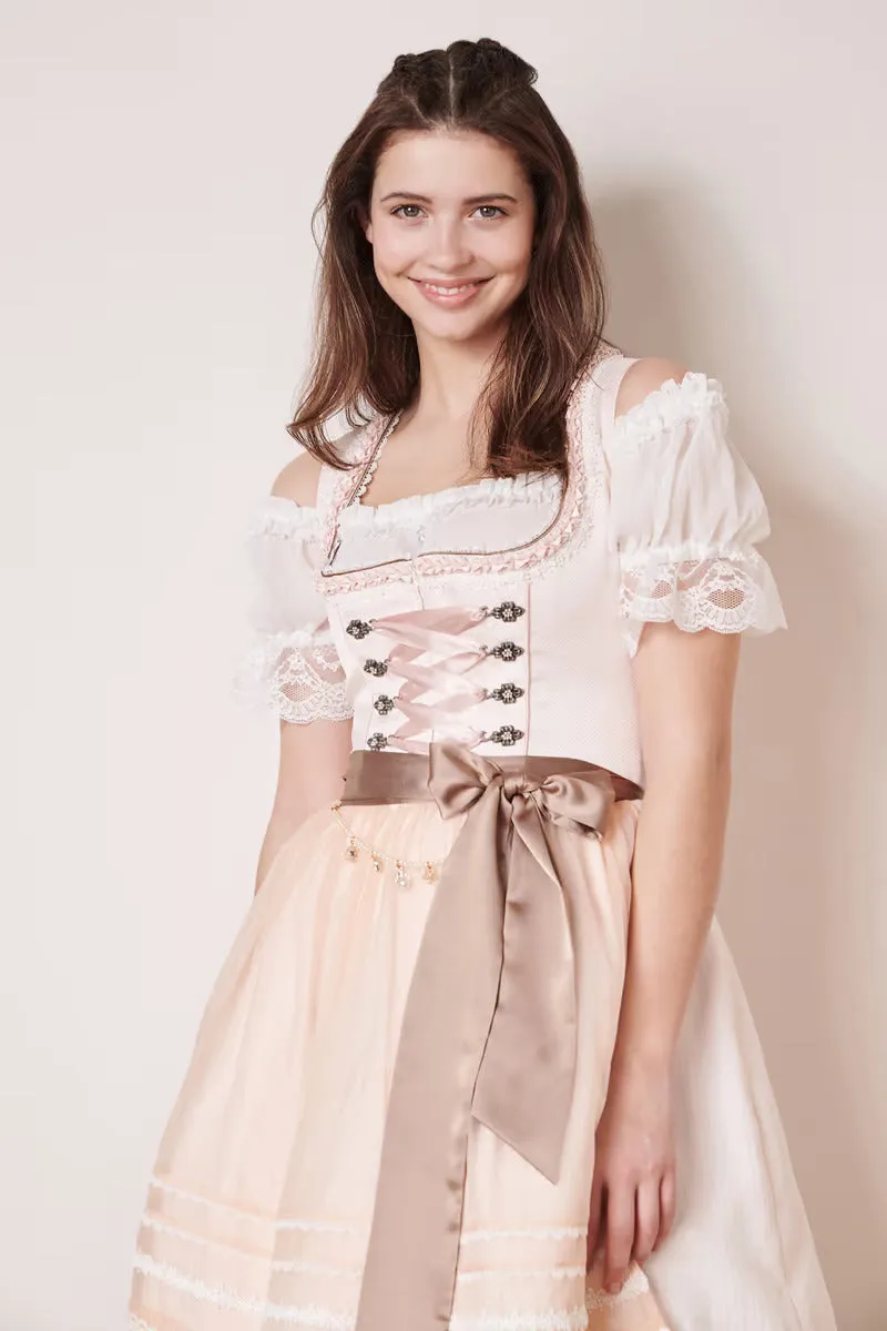 Kruger Mini Dirndl 2pcs. 50cm "Laticia" pink (38)