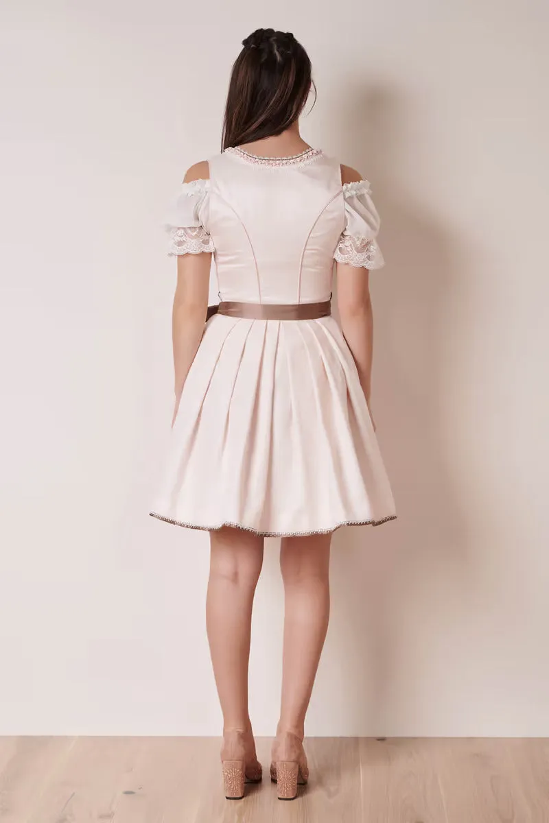 Kruger Mini Dirndl 2pcs. 50cm "Laticia" pink (38)