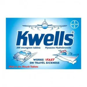Kwells Adult sea & motion sickness 300mcg - 12 tablets
