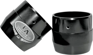 LA Choppers LA-1092-42B LAC Style 4in. End Cap - Gloss Black