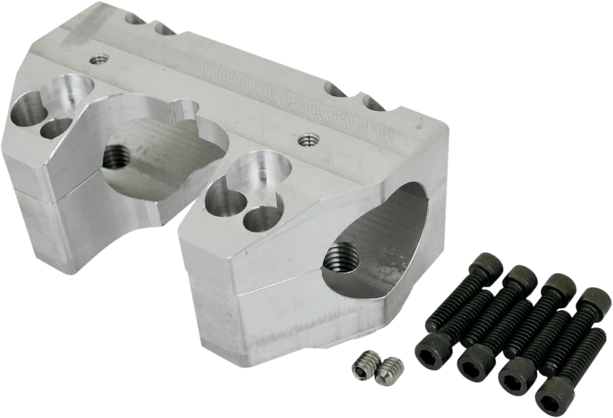 LA Choppers LA-7415-00 Handlebar Clamp Set for 1in. Handlebars