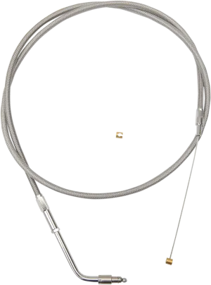 LA Choppers LA-8005TH13 Stainless Steel Throttle Cable Kit - 12in.-14in. Ape Hangers