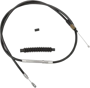 LA Choppers LA-8010C08B Braided Clutch Cables - Mini Ape Hanger - Black