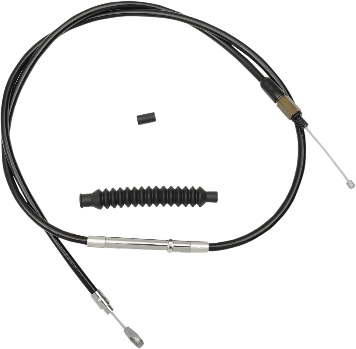 LA Choppers LA-8010C08B Braided Clutch Cables - Mini Ape Hanger - Black