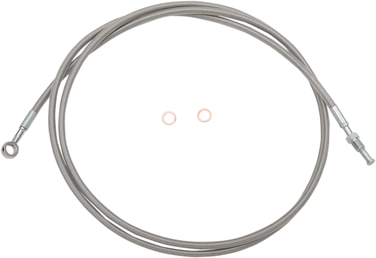LA Choppers LA-8052C16 Stainless Steel Clutch Line Kit - For 15-17in. Ape Hanger