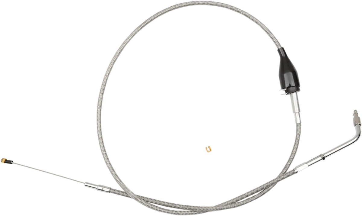 LA Choppers LA-8210ID16 Stainless Braided Idle Cable Kit - 15in.-17in. Ape Hangers