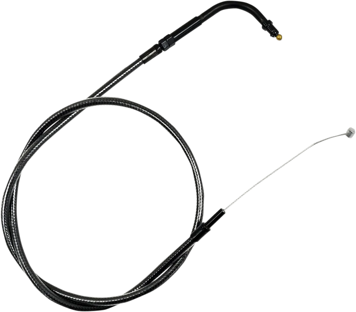 LA Choppers LA-8210TH19M Midnight Braided Throttle Cable Kit - 18in.-20in. Ape Hangers