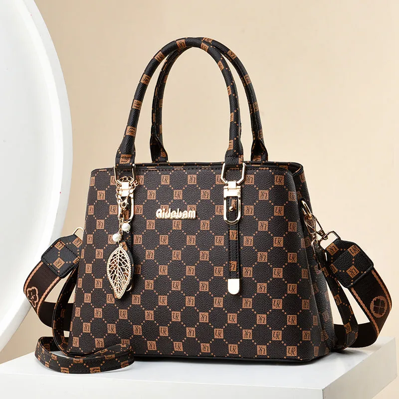 Large Capacity Fashionable Simple Western Style Handbags