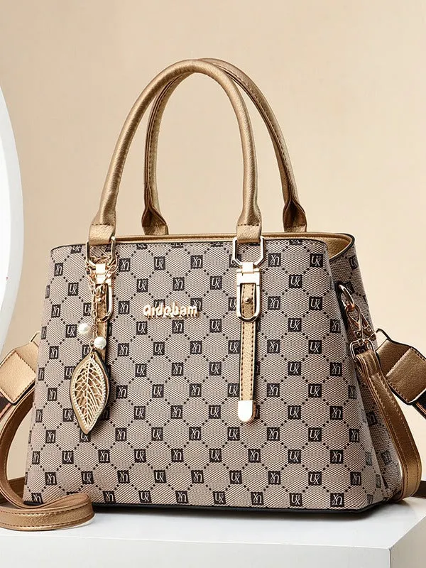 Large Capacity Fashionable Simple Western Style Handbags