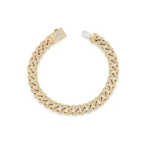 Large Pave Curb Link Bracelet
