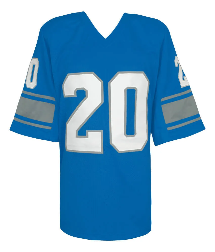 Lem Barney Signed Blue T/B Custom Football Jersey w/Hall of Fame'92 - (JSA COA)