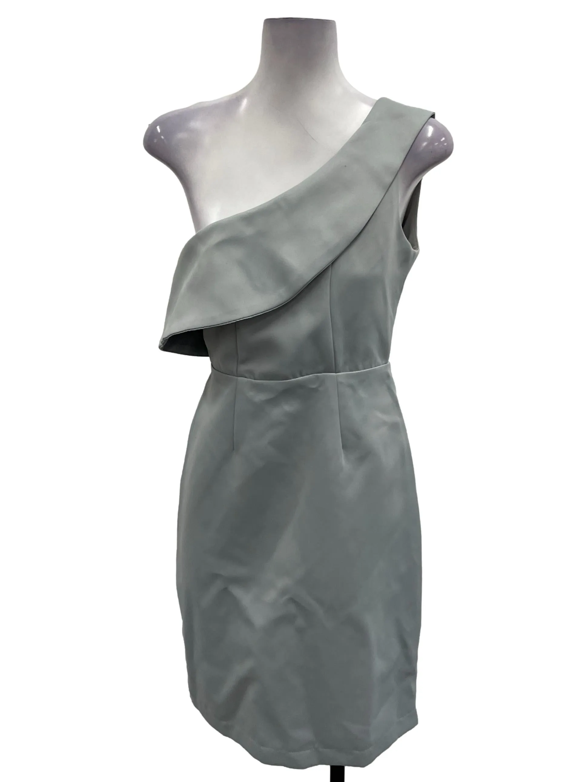 Light Blue One Shoulder Mini Dress