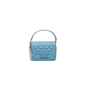 Light Blue Polyethylene Women Handbag