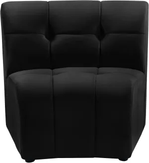Limitless Black Velvet Modular Chair