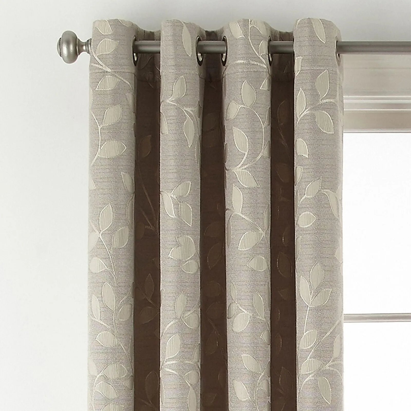 Linden Street Light-Filtering Grommet Top Curtain Panel Sullivan Khaki 50" x95"