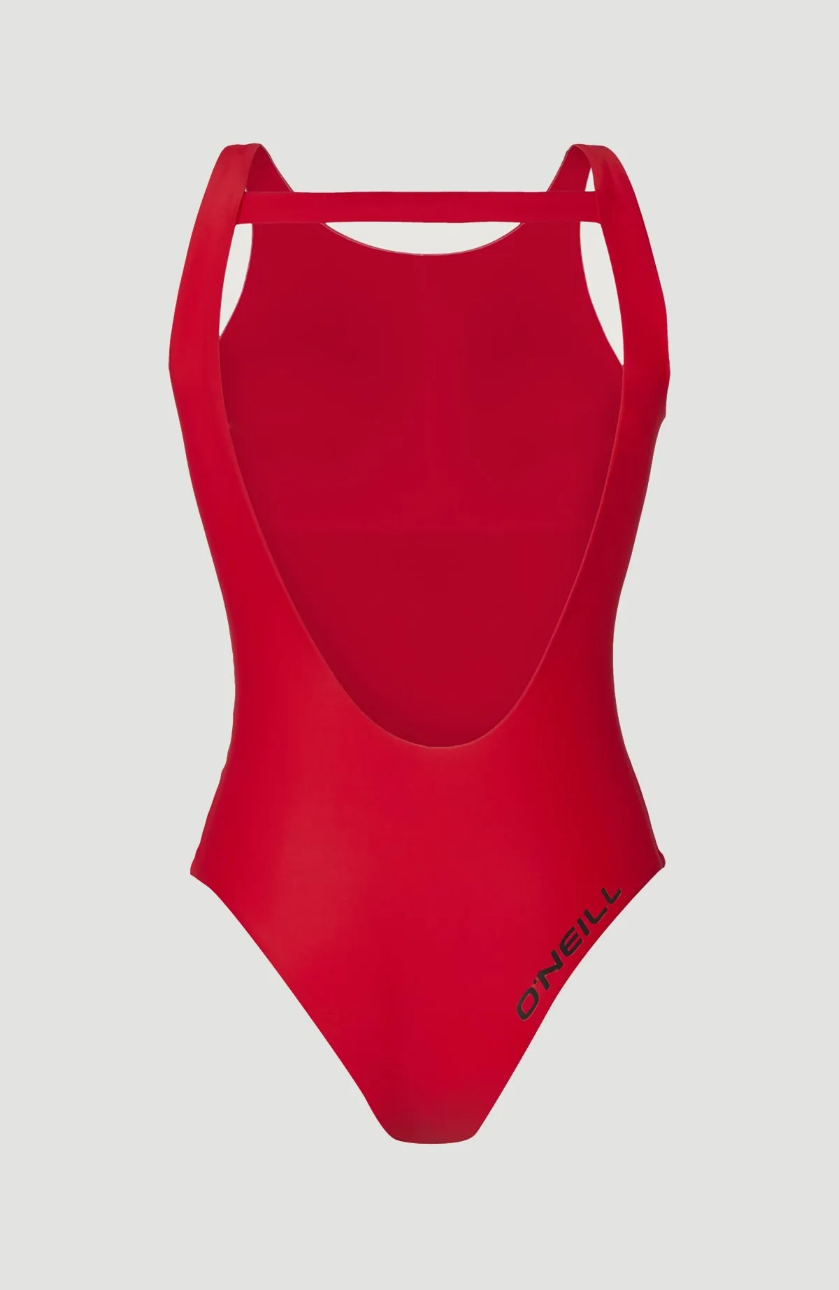 Logo High Neck Badeanzug | Red Coat