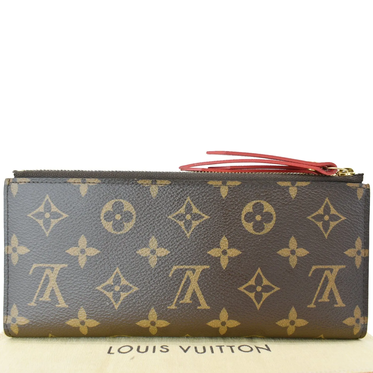 LOUIS VUITTON Adele Monogram Canvas Wallet Brown
