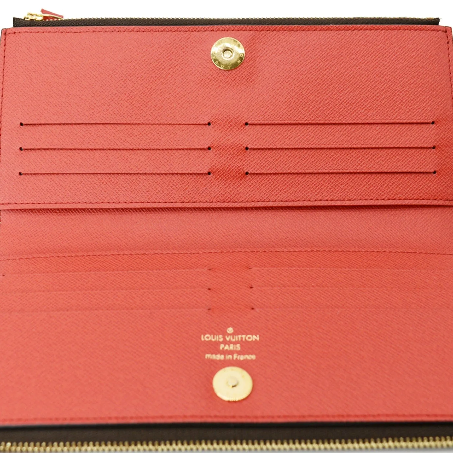 LOUIS VUITTON Adele Monogram Canvas Wallet Brown