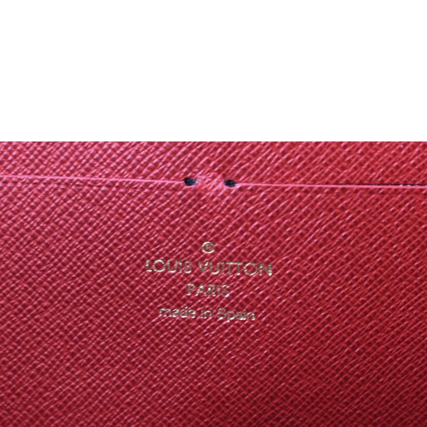LOUIS VUITTON Clemence Damier Ebene  Zippy Wallet Brown