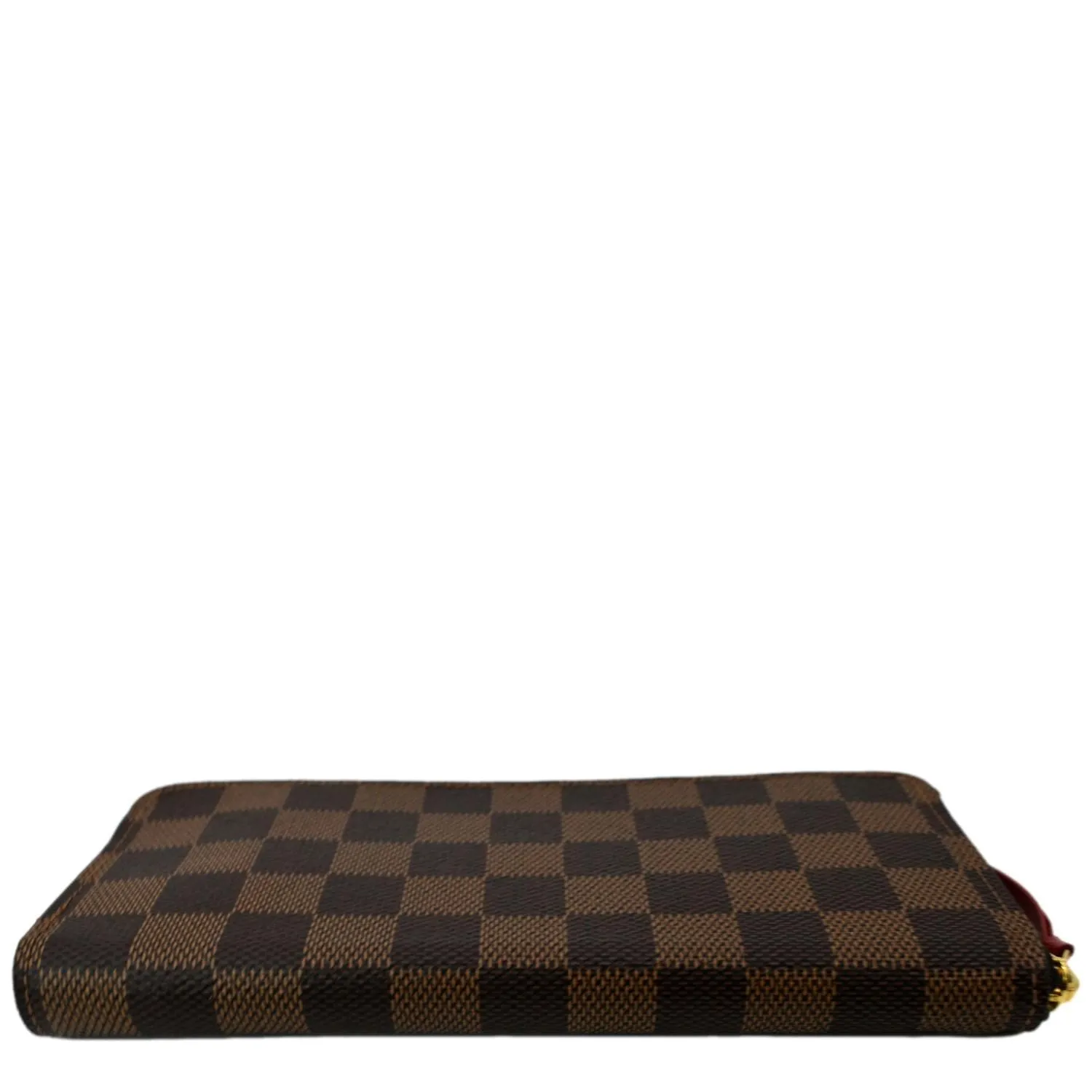 LOUIS VUITTON Clemence Damier Ebene  Zippy Wallet Brown