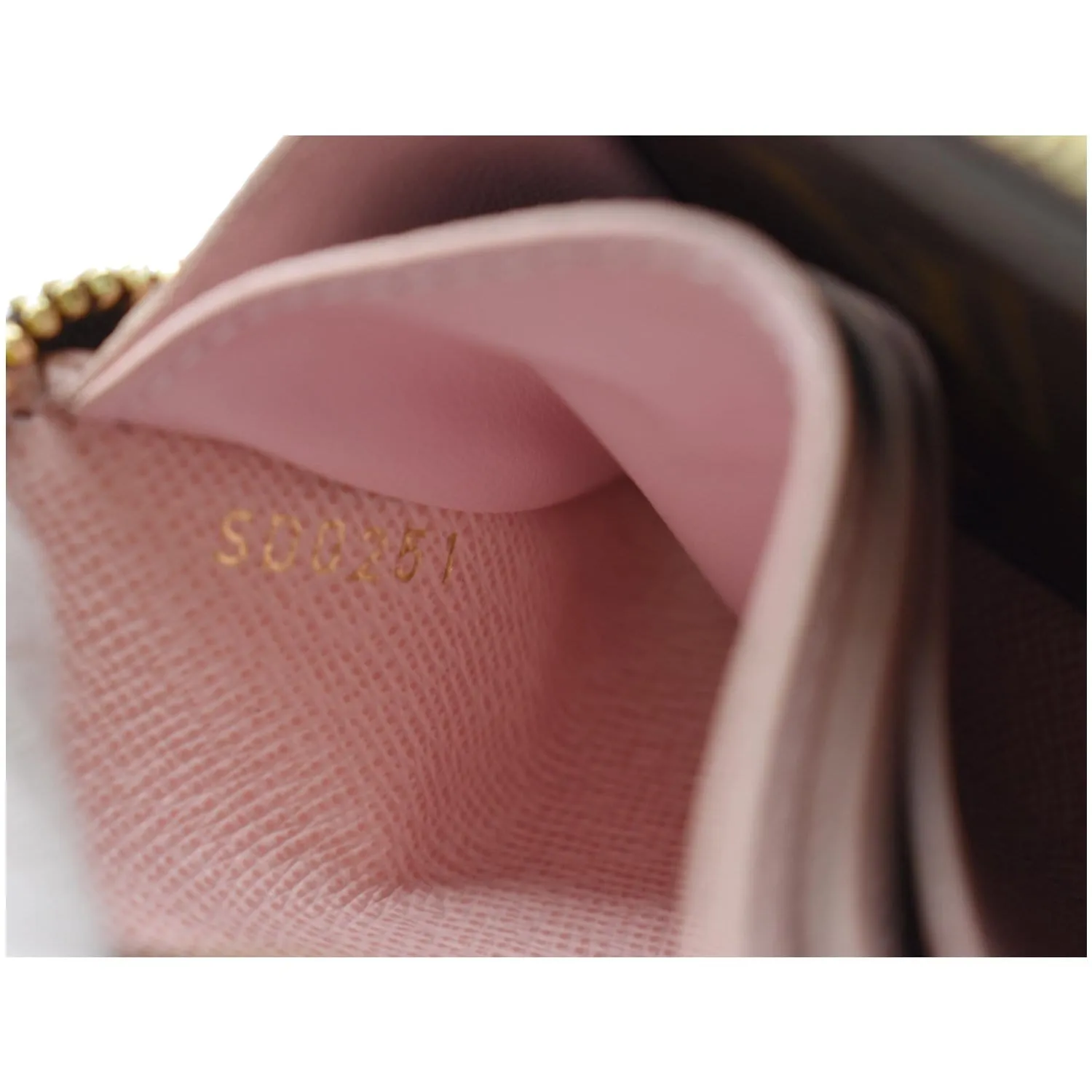 LOUIS VUITTON Clemence Monogram Canvas Zippy Wallet Rose Ballerine