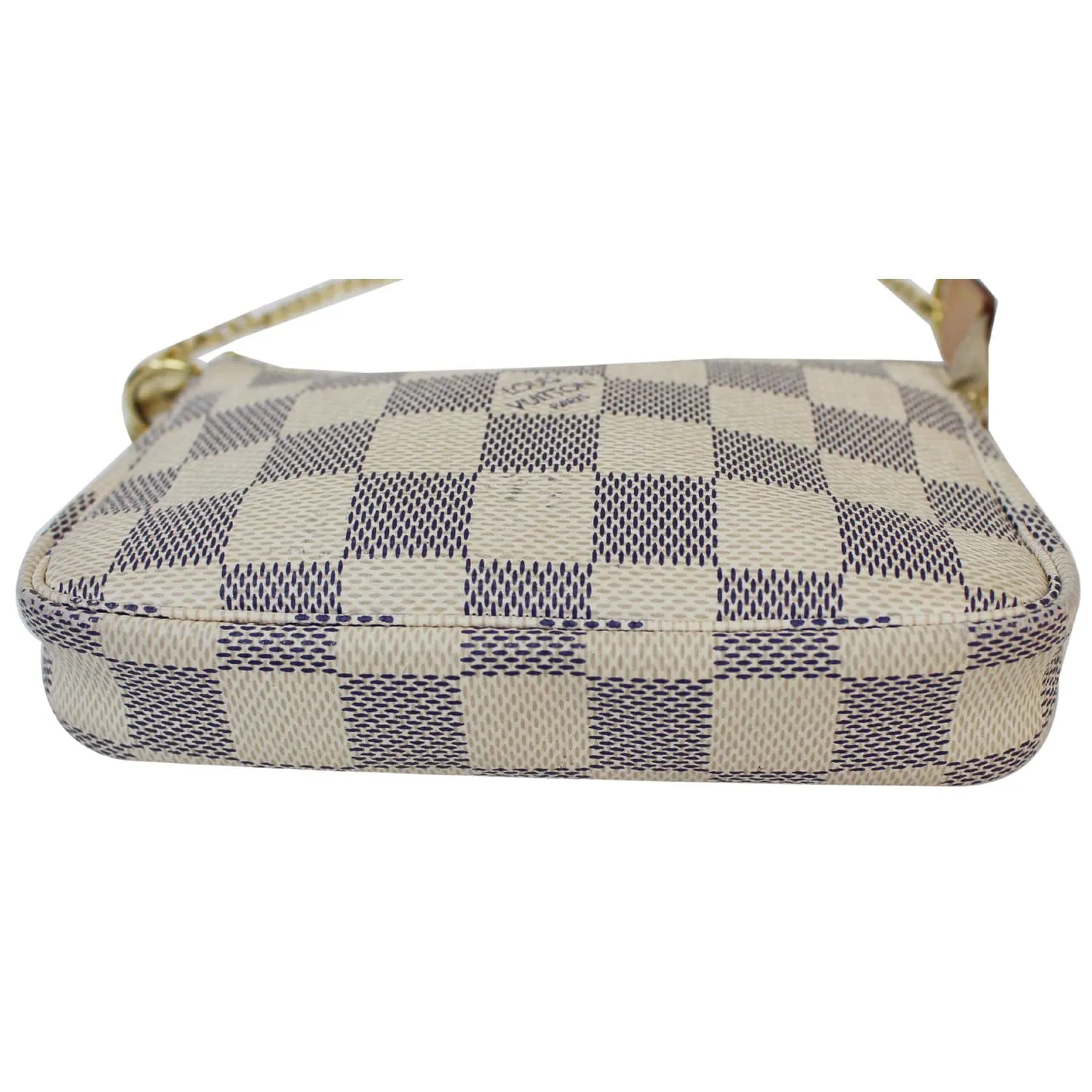 LOUIS VUITTON Damier Azur Mini Pochette Accessories Pouch