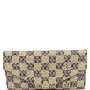 LOUIS VUITTON Josephine  Damier Azur Wallet White
