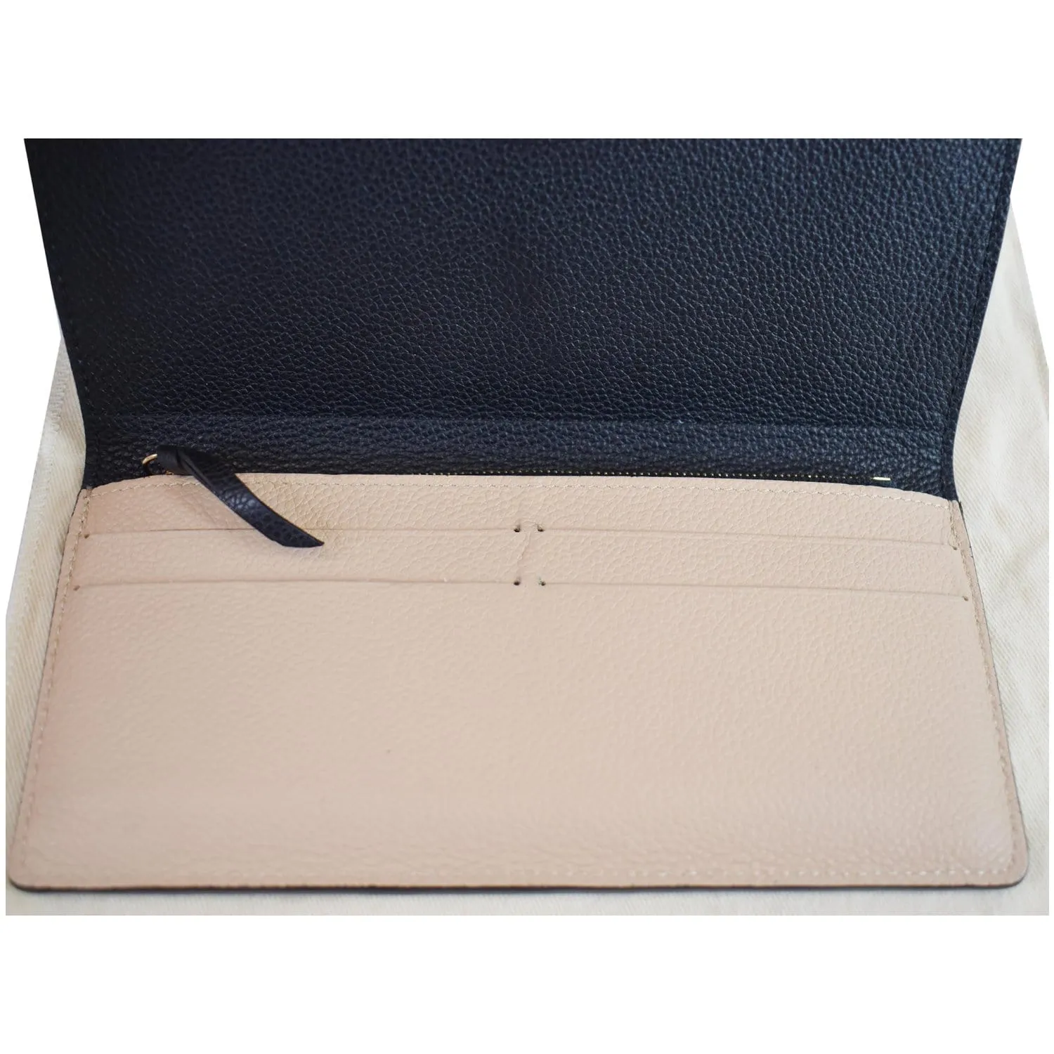 LOUIS VUITTON Josephine Empreinte Leather Wallet Black