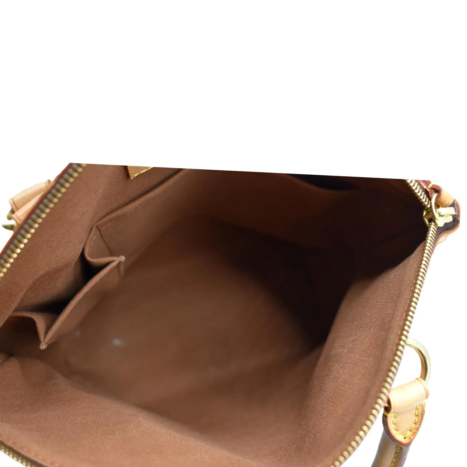 LOUIS VUITTON Lockit Vertical PM Monogram Canvas Tote Bag Brown