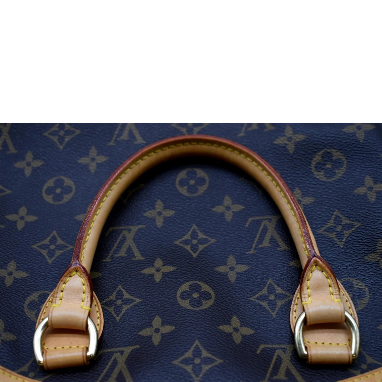 LOUIS VUITTON Lockit Vertical PM Monogram Canvas Tote Bag Brown