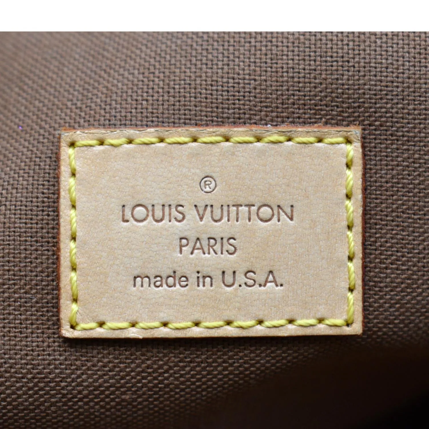 LOUIS VUITTON Lockit Vertical PM Monogram Canvas Tote Bag Brown