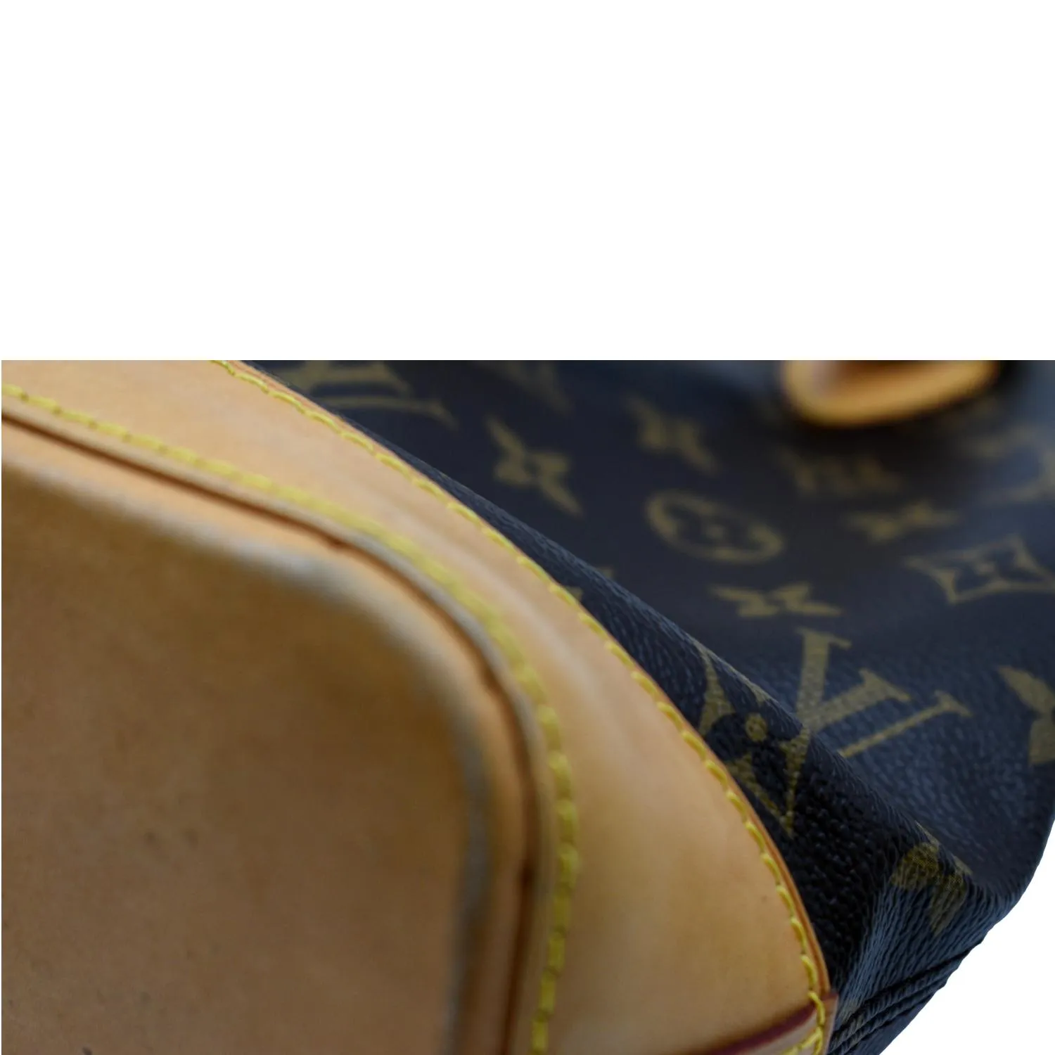 LOUIS VUITTON Lockit Vertical PM Monogram Canvas Tote Bag Brown
