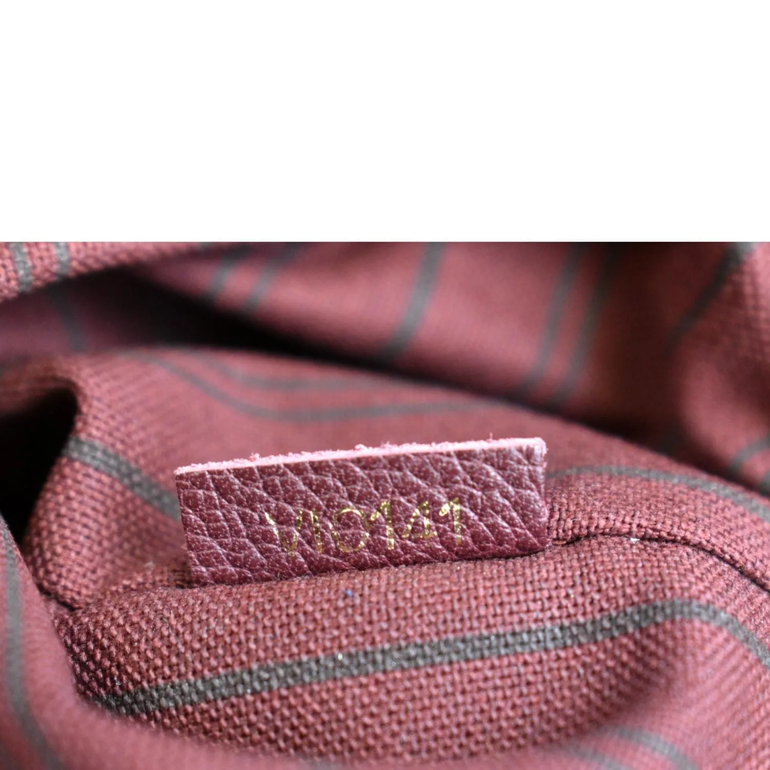 LOUIS VUITTON Lumineuse GM Monogram Empreinte Shoulder Bag Red