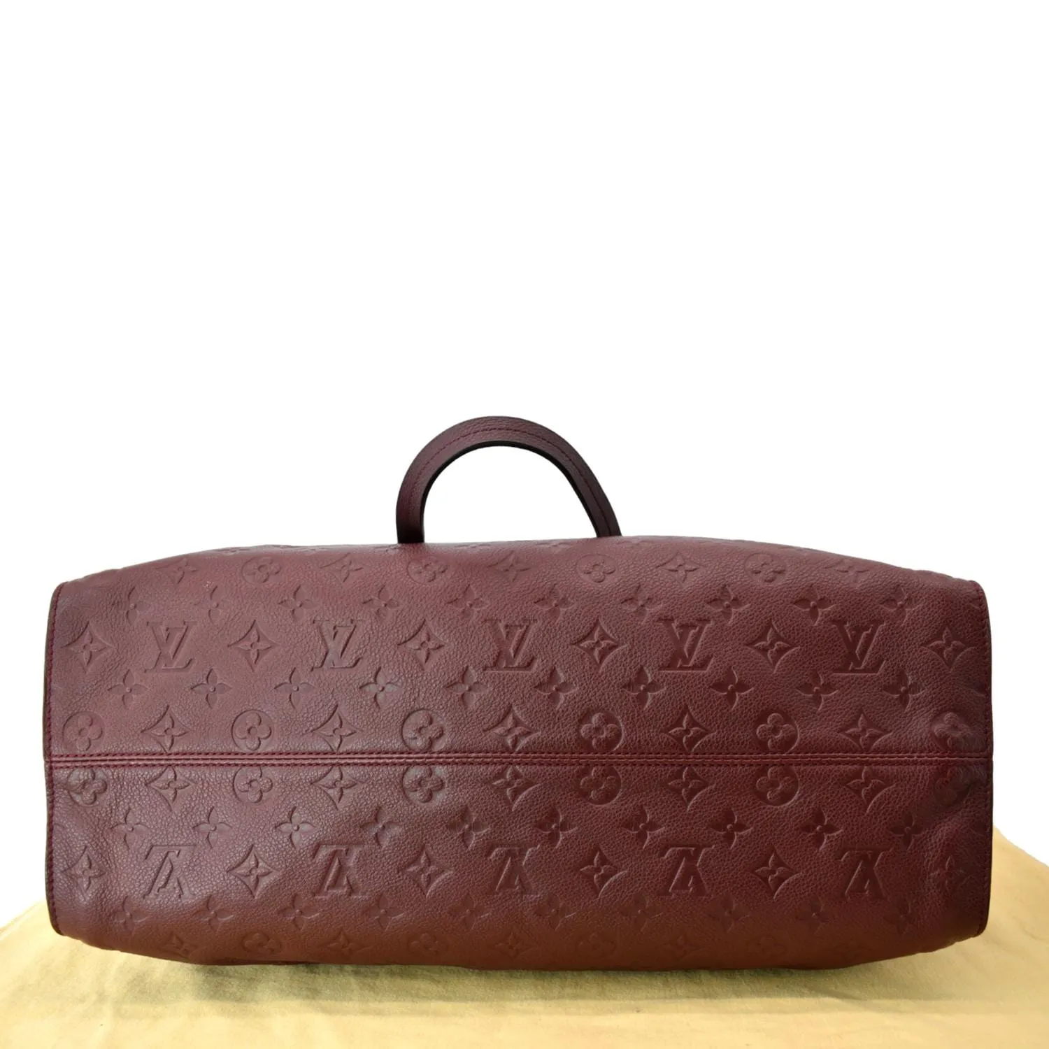 LOUIS VUITTON Lumineuse GM Monogram Empreinte Shoulder Bag Red