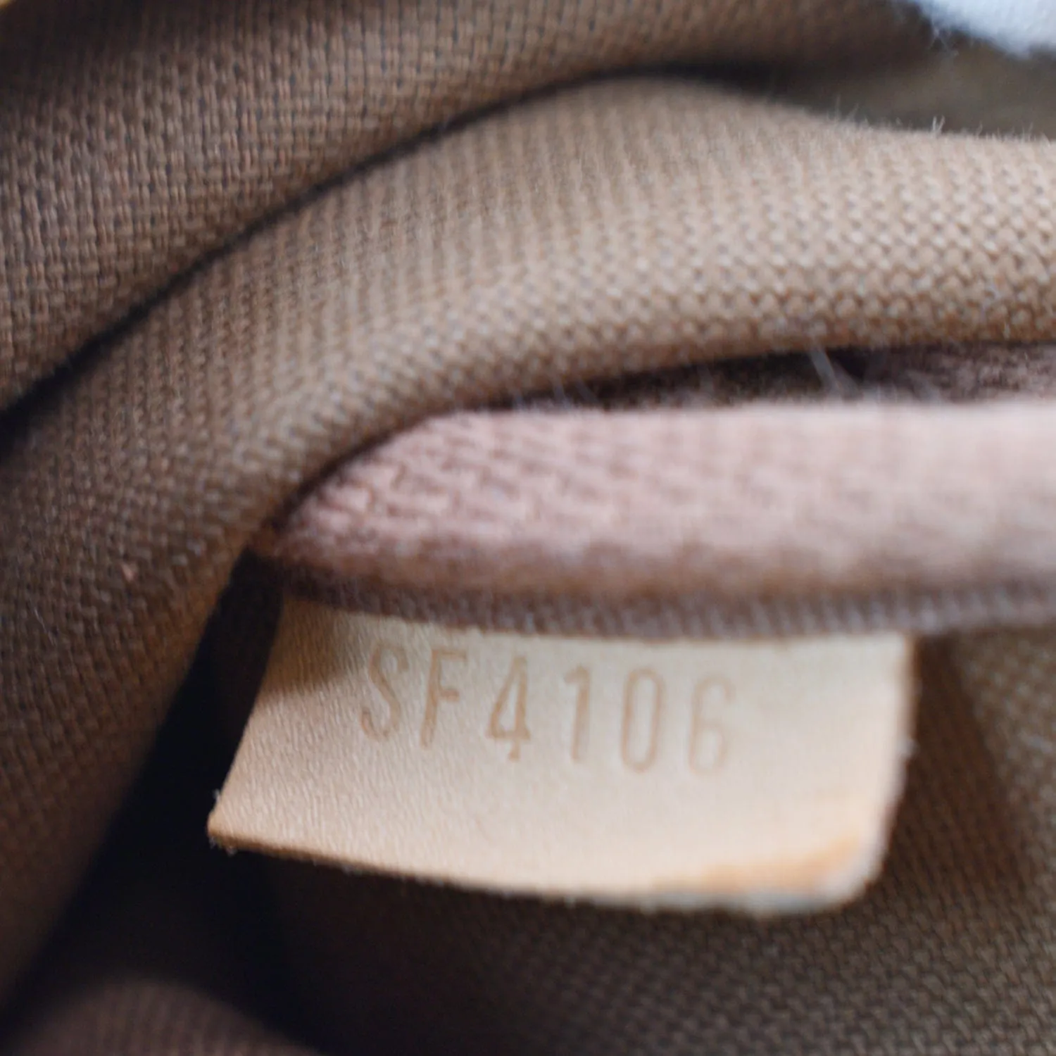 LOUIS VUITTON Mini Pochette Monogram Canvas Accessoires Pouch Brown