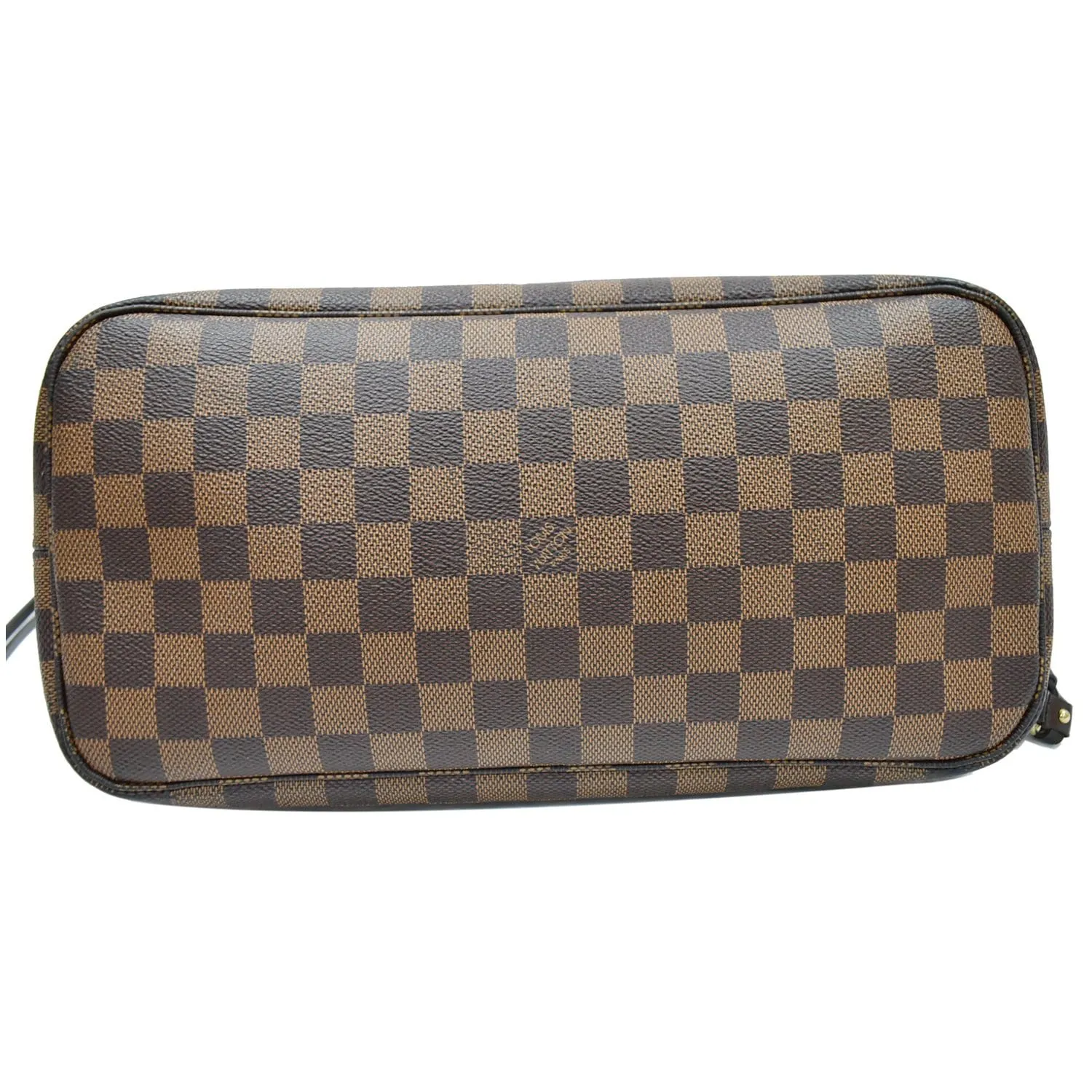 LOUIS VUITTON Neverfull MM Damier Ebene Brown Tote Bag Brown