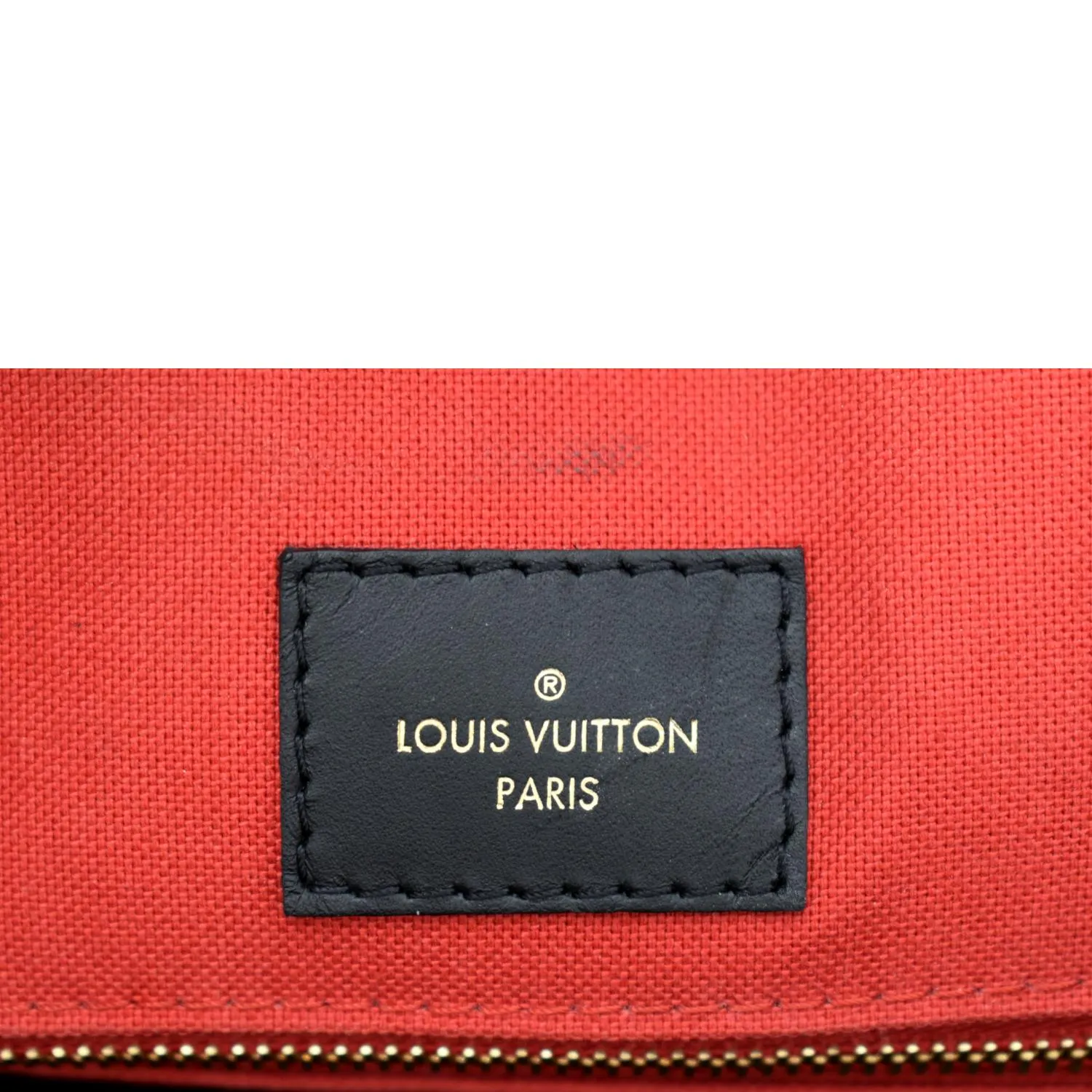 LOUIS VUITTON Onthego MM Giant Monogram Canvas Tote Shoulder Bag Brown
