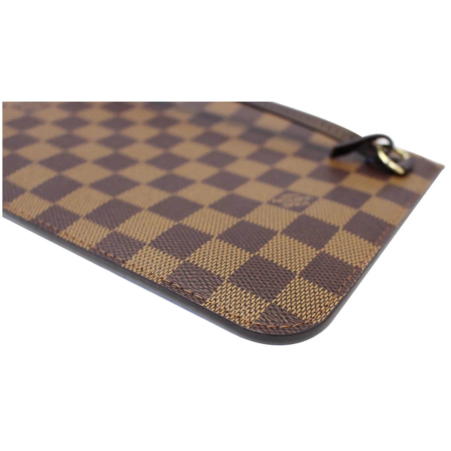 LOUIS VUITTON Pochette Wristlet Pouch Damier Ebene Neverfull MM