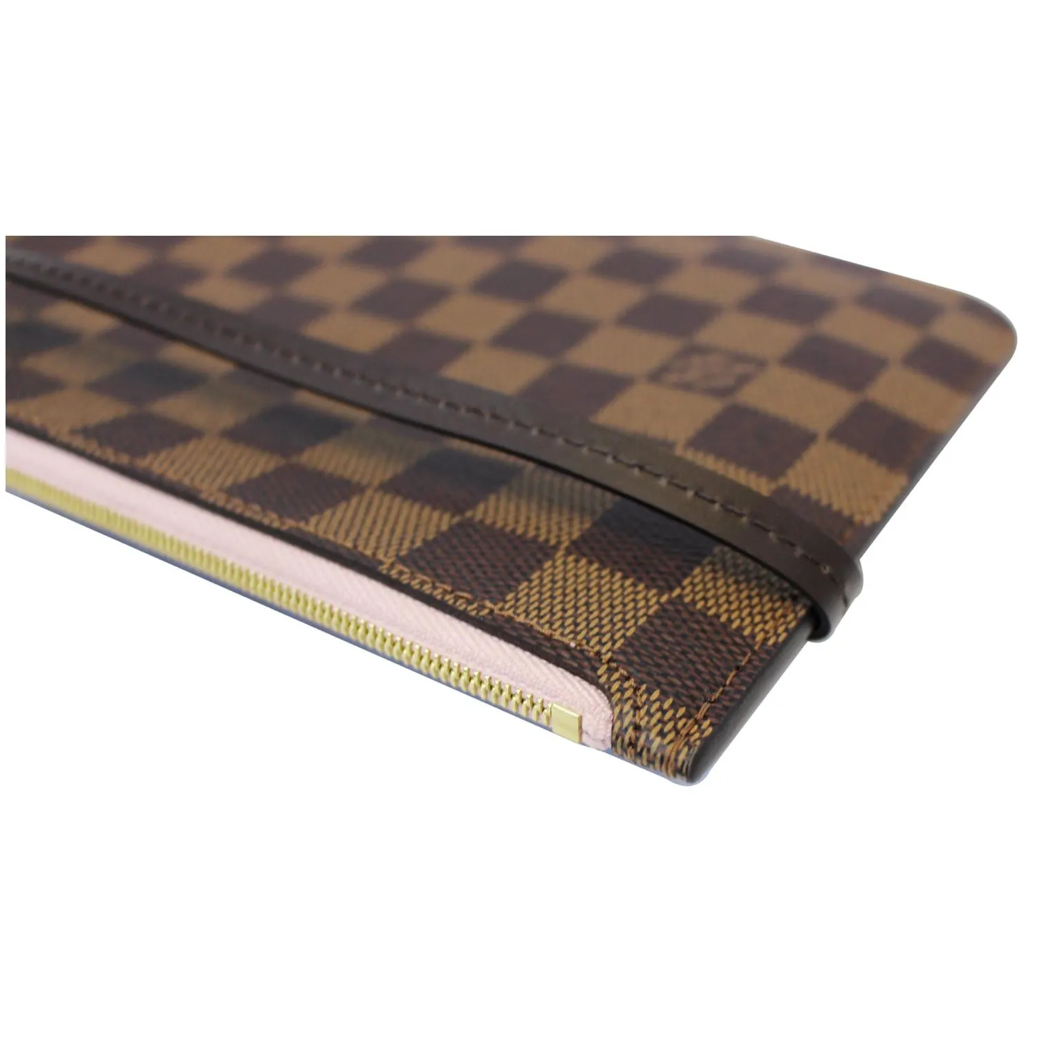 LOUIS VUITTON Pochette Wristlet Pouch Damier Ebene Neverfull MM