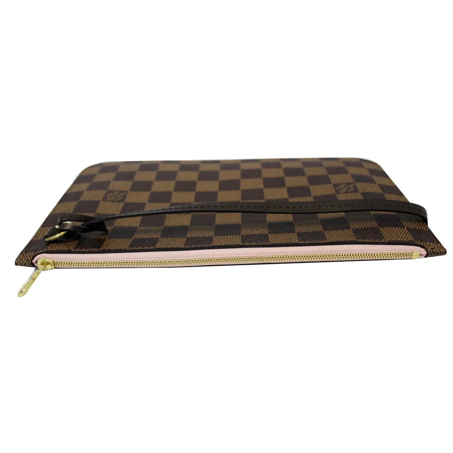 LOUIS VUITTON Pochette Wristlet Pouch Damier Ebene Neverfull MM