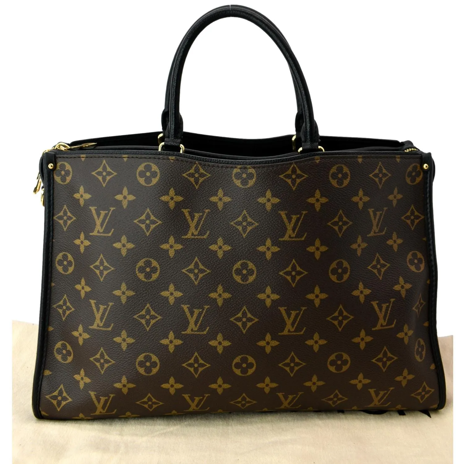 LOUIS VUITTON Popincourt NM Monogram Canvas Tote Bag Brown