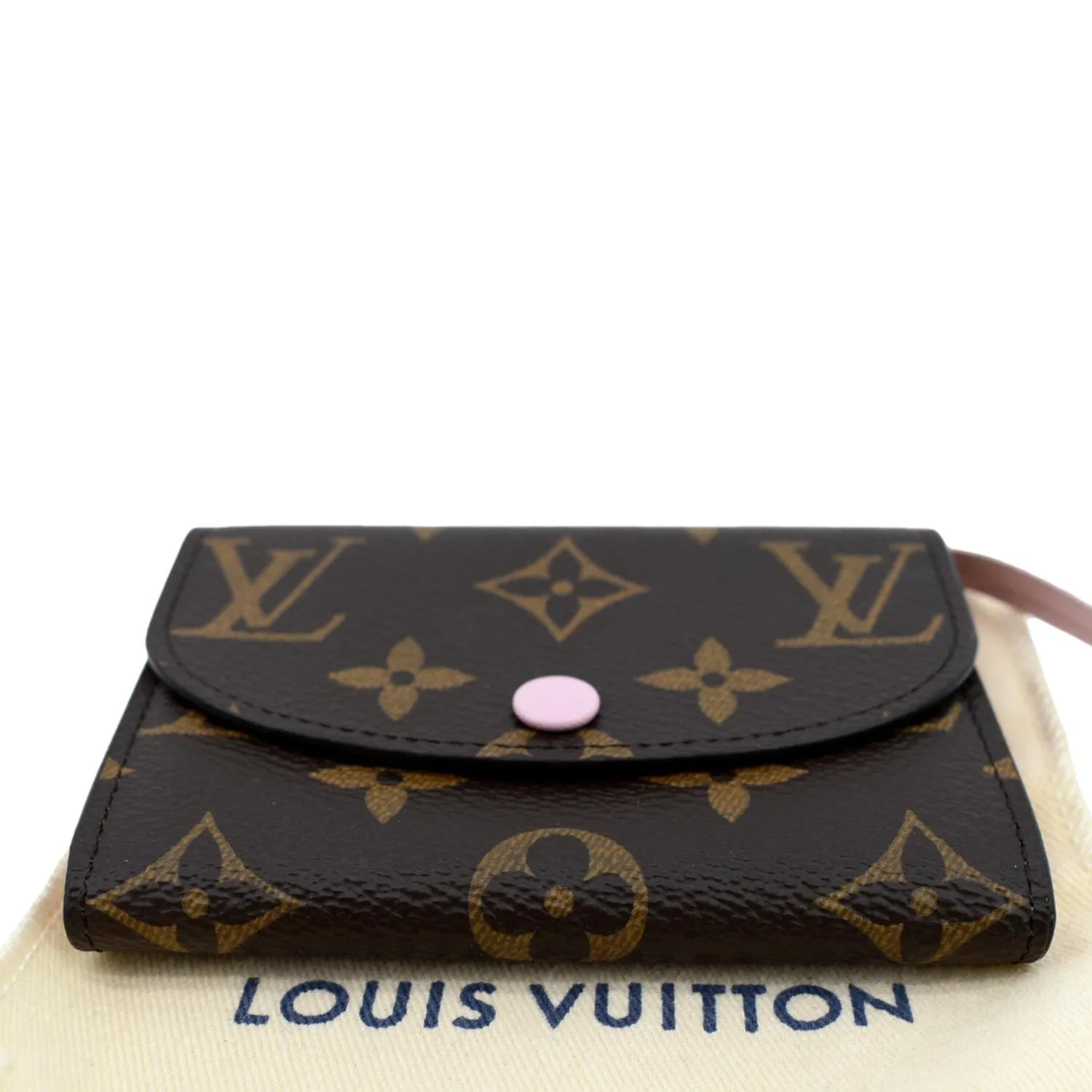 LOUIS VUITTON Rosalie Monogram Canvas Coin Wallet Rose Ballerine